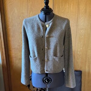 Abercrombie & Fitch Beige Textured Cardigan